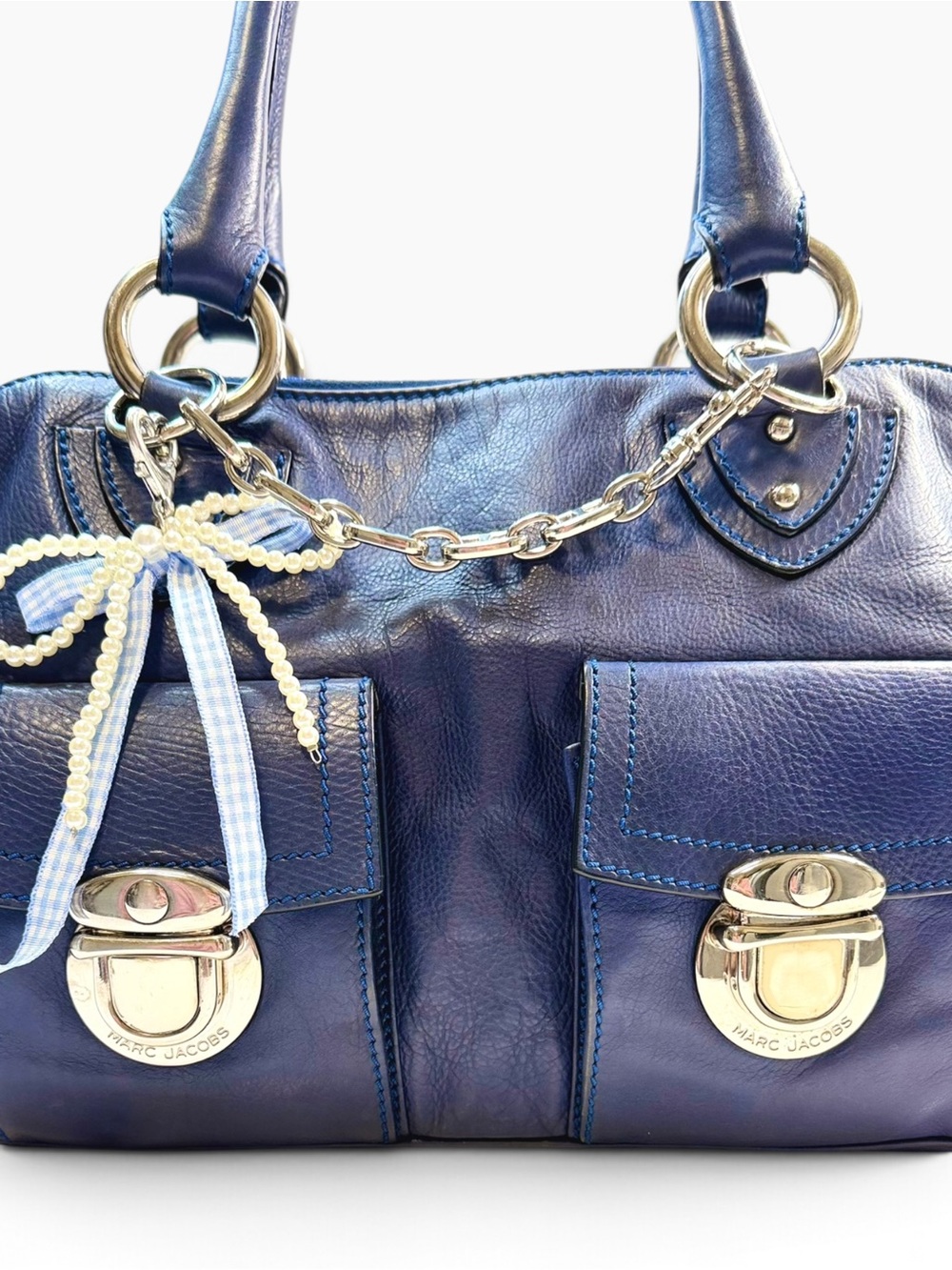 π Vintage Y2K Archival Mark Jacobs βBlakeβ Slouchy Sathel Bag - Italy - Picture 6 of 16